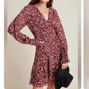 Anthropologie hailee c leopard dress